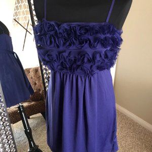Purple spaghetti strap dress